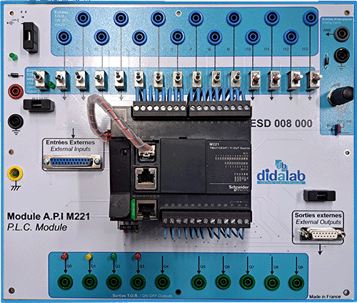 Automate programmable Industriel didactis API Schneider M221 2/4